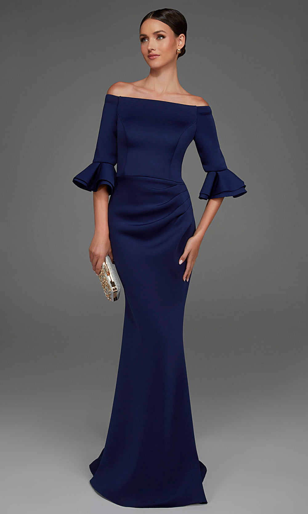 Alyce Paris 27905 - Straight Across Elegant Sheath Gown