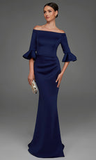 Alyce Paris 27905 - Straight Across Elegant Sheath Gown