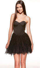 Alyce Paris 30011 - Strapless Corset Lace Short Dress - designer cocktail dress at Silhouette Dresses