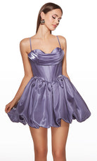 Alyce Paris 30012 - Bubble Skirt Satin Sleeveless Dress - view 7