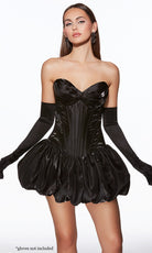 Alyce Paris 30083 - Sweetheart Satin Bubble Skirt Dress - designer cocktail dress at Silhouette Dresses