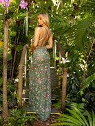 Primavera Couture - 3073 Beaded V-neck Sheath Dress With Slit
