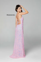 Primavera Couture - 3290 Sequined Sexy Back Gown