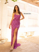 Primavera Couture - 3290 Sequined Sexy Back Gown