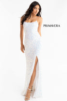 Primavera Couture - 3290 Sequined Sexy Back Gown