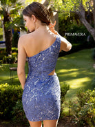 Primavera Couture - 3504 One Shoulder Side Cutout Dress