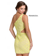 Primavera Couture - 3504 One Shoulder Side Cutout Dress