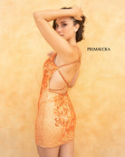 Primavera Couture 3516 - Beaded Strappy Back Cocktail Dress