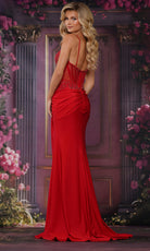 Colors Dress 3705 - Beaded Embellished V-Neckline Dress - detail view