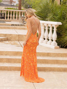Primavera Couture - 3731 Sleeveless Plunging V-Neck Dress
