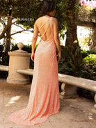 Primavera Couture - 3761 Asymmetrical Sequin Double Strap Dress