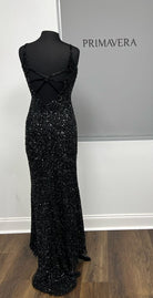 Primavera Couture - 3792 Sleeveless Sequin High Slit Dress