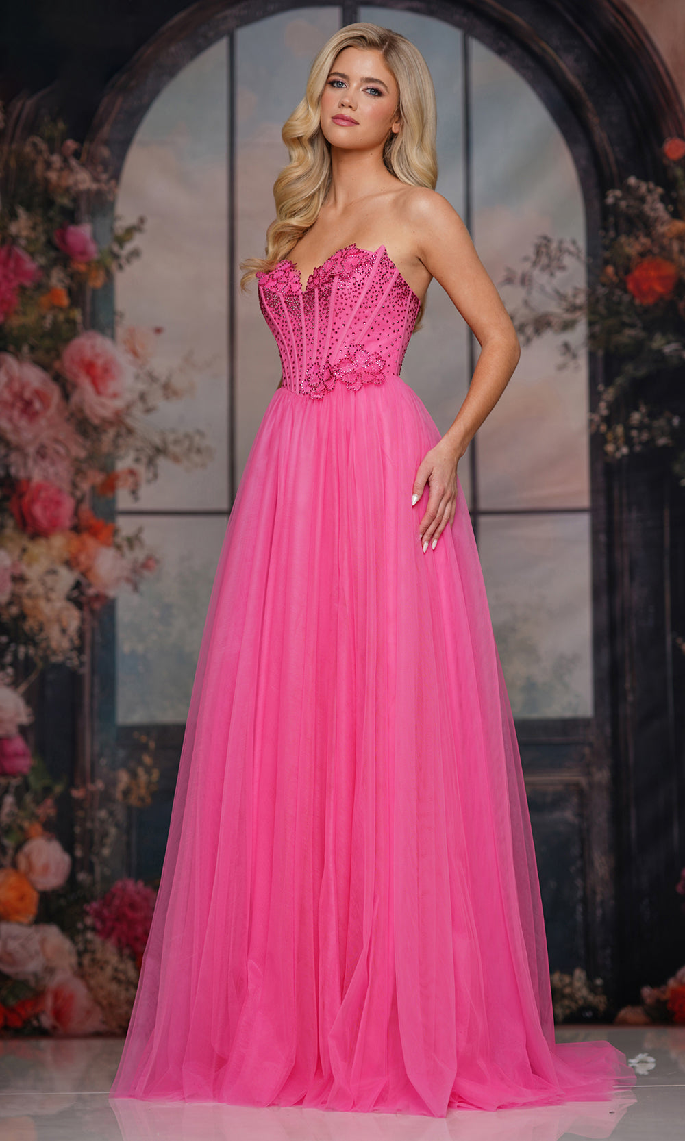Colors Dress 3797 - Beaded Corset Sweetheart Prom Gown - Silhouette Dresses