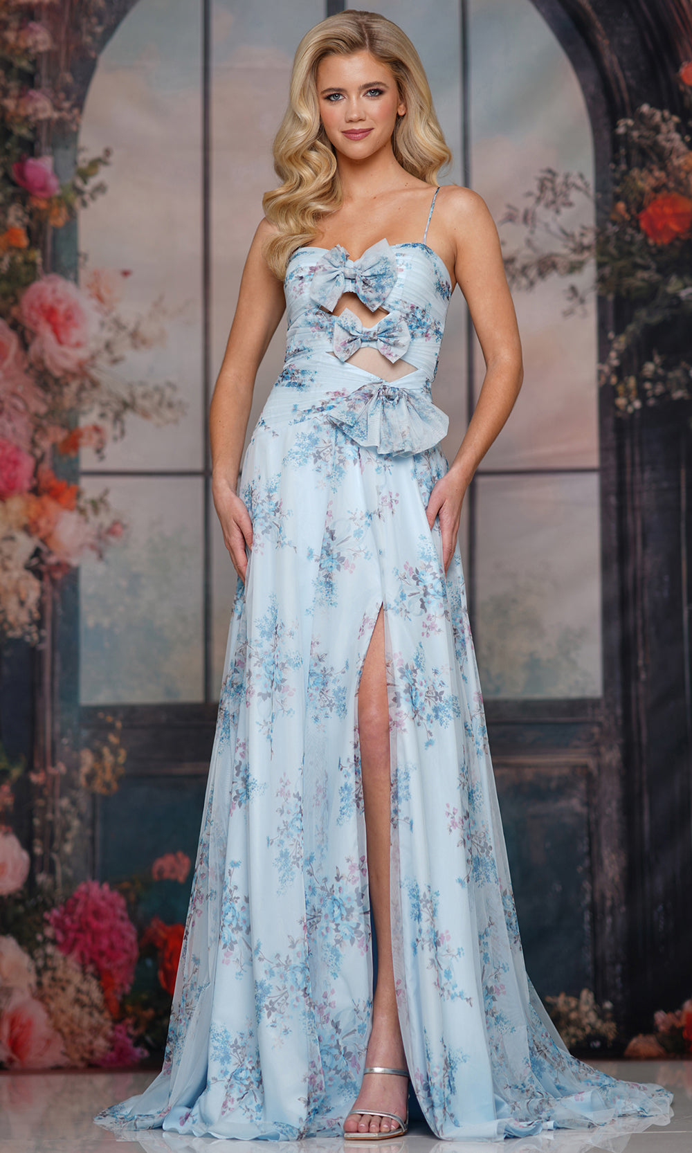 Colors Dress 3813 - Sweetheart Bow Accent A-Line Gown - Silhouette Dresses