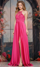 Colors Dress 3822 - Cutout Back Beaded Illusion Gown - back view