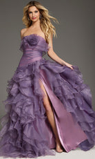 Jovani 38236 - Strapless Ruffled A-Line Evening Gown - designer formal gown at Silhouette Dresses