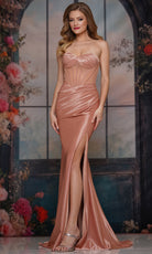 Colors Dress 3837 - Sweetheart Fitted Gown with Ruching - view 4