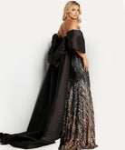 Jovani 38746 - Beaded Long Gown with Cape - view 7
