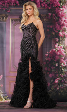 Colors Dress 3885 - Strapless Trumpet Gown with Ruffle Skirt - Silhouette Dresses
