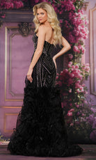 Colors Dress 3885 - Strapless Trumpet Gown with Ruffle Skirt - back view