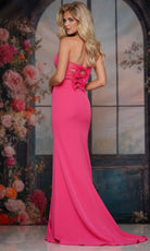 Colors Dress 3889 - Strapless Bow Accent Evening Gown - detail view