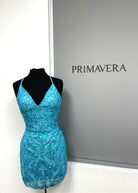 Primavera Couture 3897 - Fitted Sequined Cocktail Dress