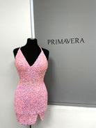 Primavera Couture 3900 - V-Neck Cocktail Dress