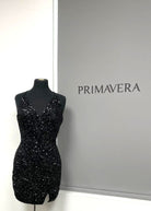 Primavera Couture 3900 - V-Neck Cocktail Dress