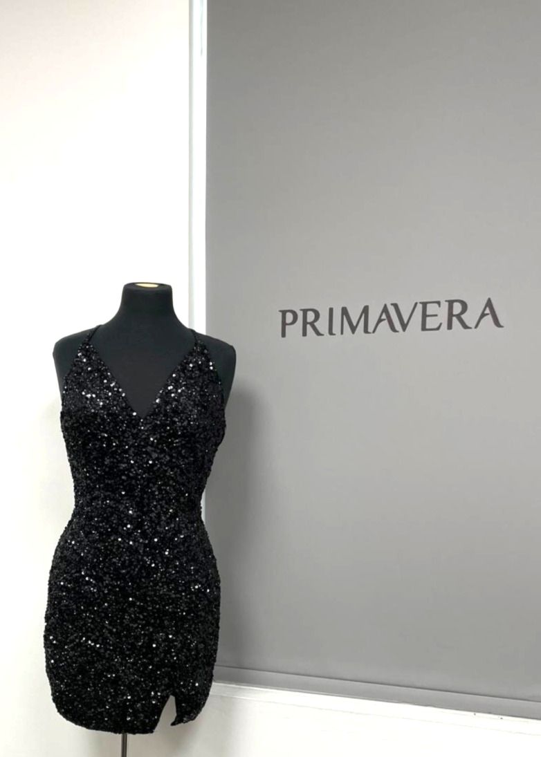 Primavera Couture 3900 - V-Neck Cocktail Dress