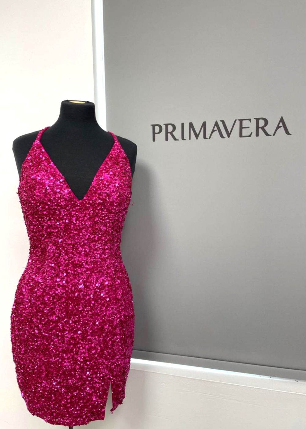 Primavera Couture 3900 - V-Neck Cocktail Dress