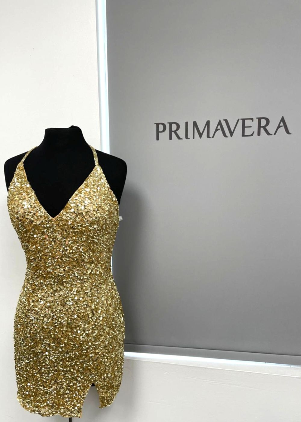 Primavera Couture 3900 - V-Neck Cocktail Dress