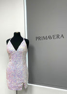 Primavera Couture 3900 - V-Neck Cocktail Dress