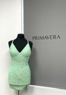 Primavera Couture 3900 - V-Neck Cocktail Dress