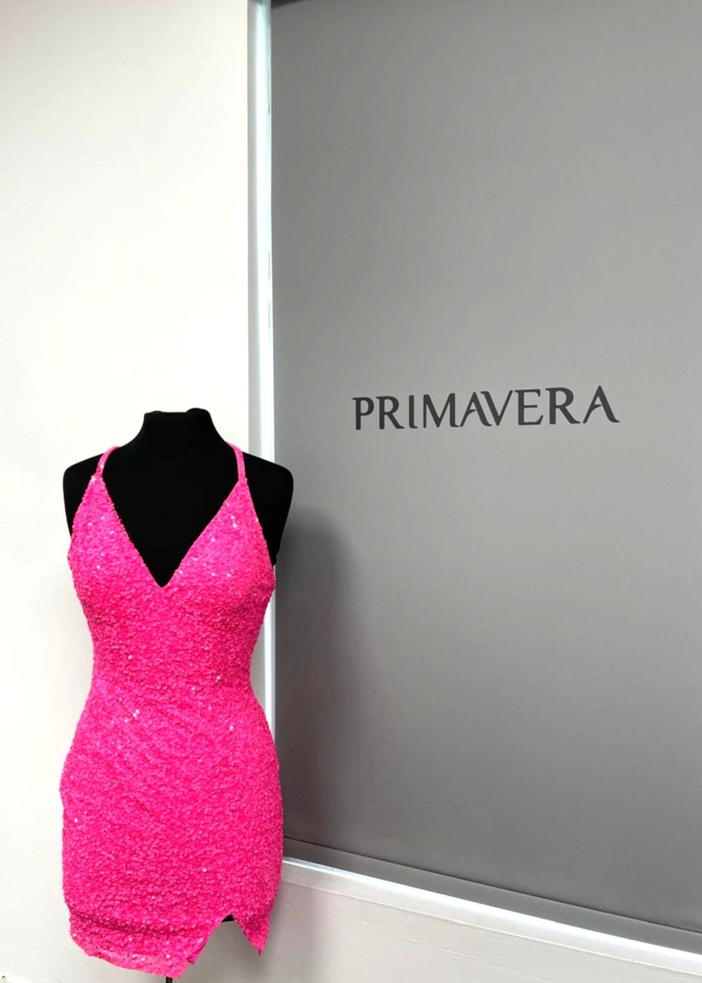 Primavera Couture 3900 - V-Neck Cocktail Dress