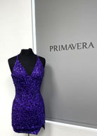 Primavera Couture 3900 - V-Neck Cocktail Dress