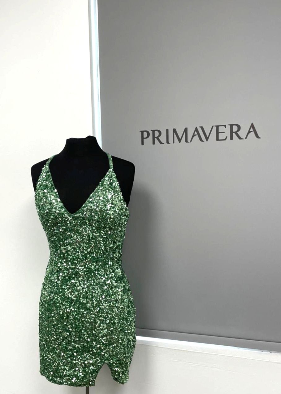 Primavera Couture 3900 - V-Neck Cocktail Dress