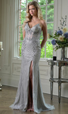 Colors Dress 3913 - Strapless Beaded Illusion Gown - view 4