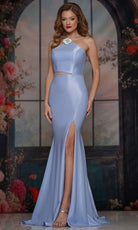 Colors Dress 3926 - Beaded Strap Halter Evening Gown - view 4