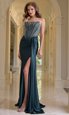 Colors Dress 3933 - Embellished Corset Gown with Side Sash - view 4