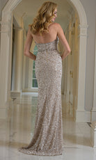 Colors Dress 3939 - Jeweled Plunging Sweetheart Fitted Gown