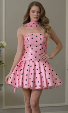 Colors Dress 3957 - Strapless Polka Dot Party Dress - back view