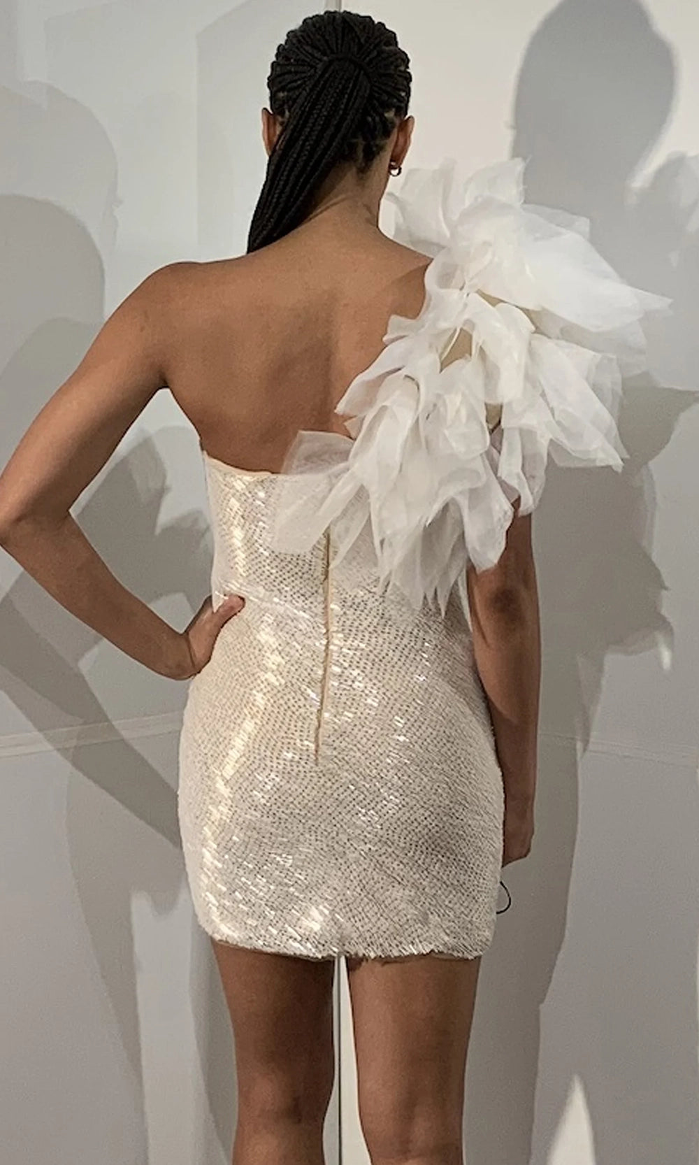 Jovani 39618 - One Shoulder Sparking Sequin Mini Dress - view 7