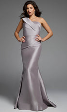 Jovani 39649 - Satin One Shoulder Mermaid Gown - designer formal gown at Silhouette Dresses