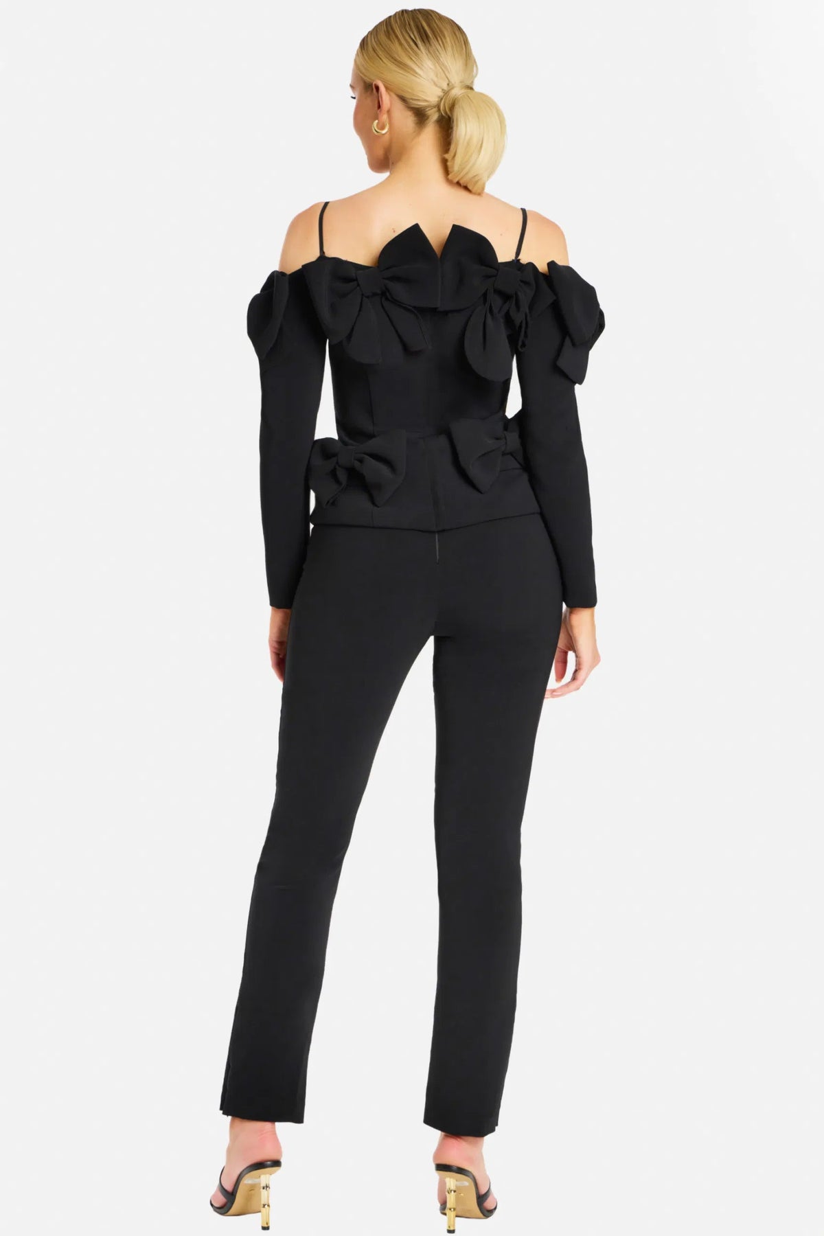 Jovani 39840 - Spaghetti Straps Seams Pant Suit - view 4
