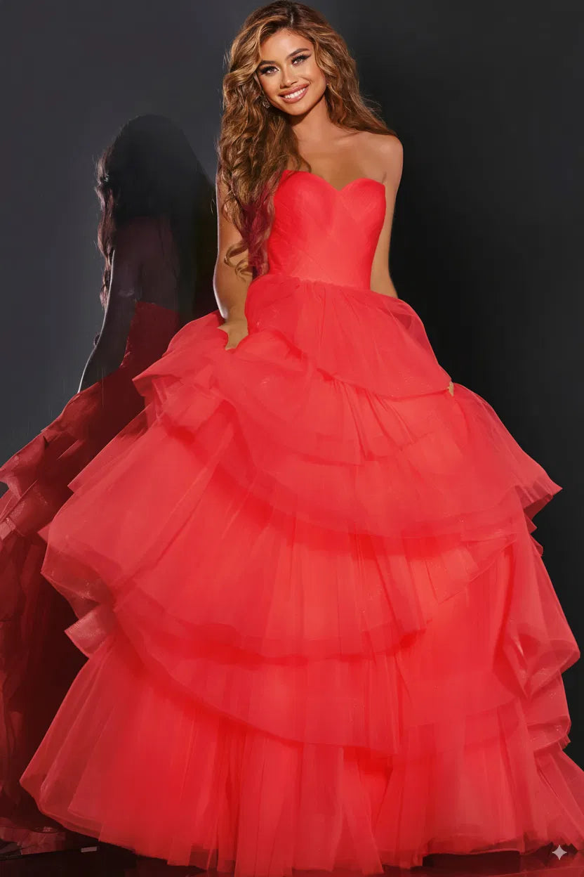 Jovani 40394 - Tiered Ballgown - view 4