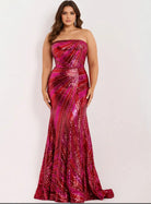 Jovani 40765 - Metallic Pattern Prom Dress - view 5