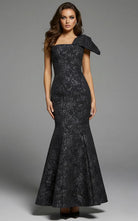 Jovani 41130 - One Shoulder Bow Mermaid Gown - designer formal gown at Silhouette Dresses