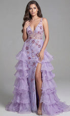 Jovani 41192 - Embellished Ruffle A-Line Gown - designer prom dress at Silhouette Dresses