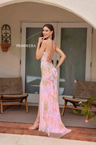 Primavera Couture 4156 - Mosaic Motif Prom Dress