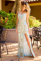 Primavera Couture 4156 - Mosaic Motif Prom Dress